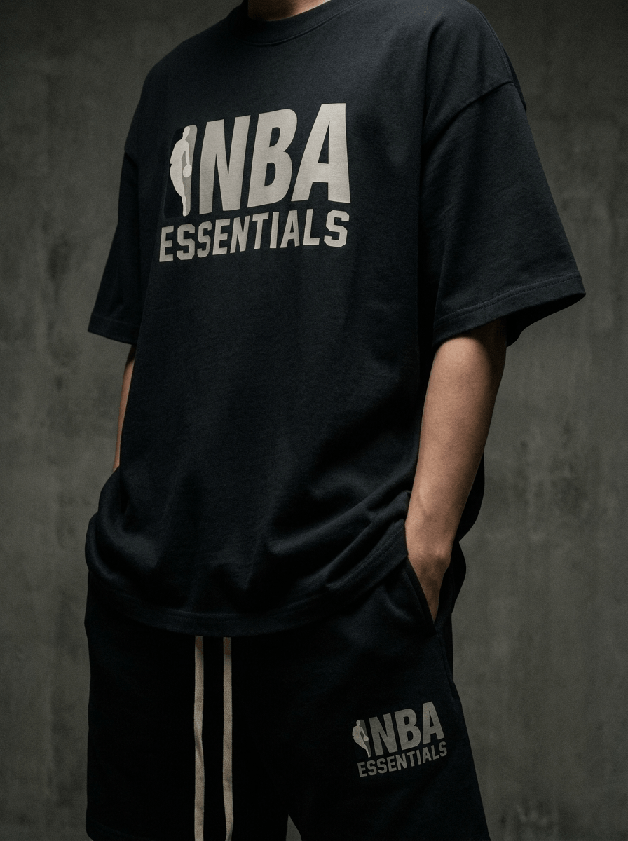 Fear of God Essentials NBA Black Grey Summer Set | Gratis Verzending Snrkickz 1