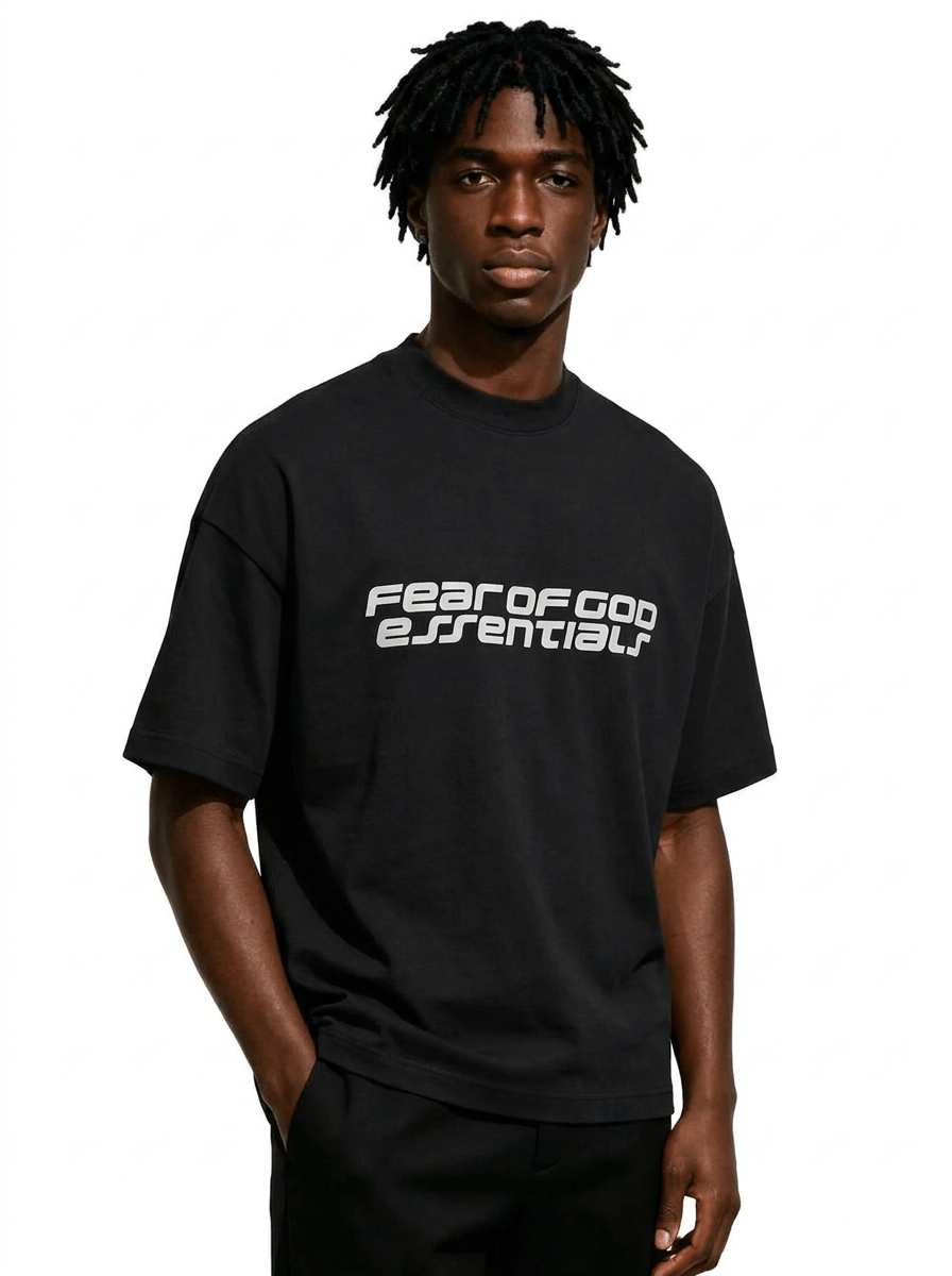 Fear of God Essentials 90's Tee Vintage Black Snrkickz