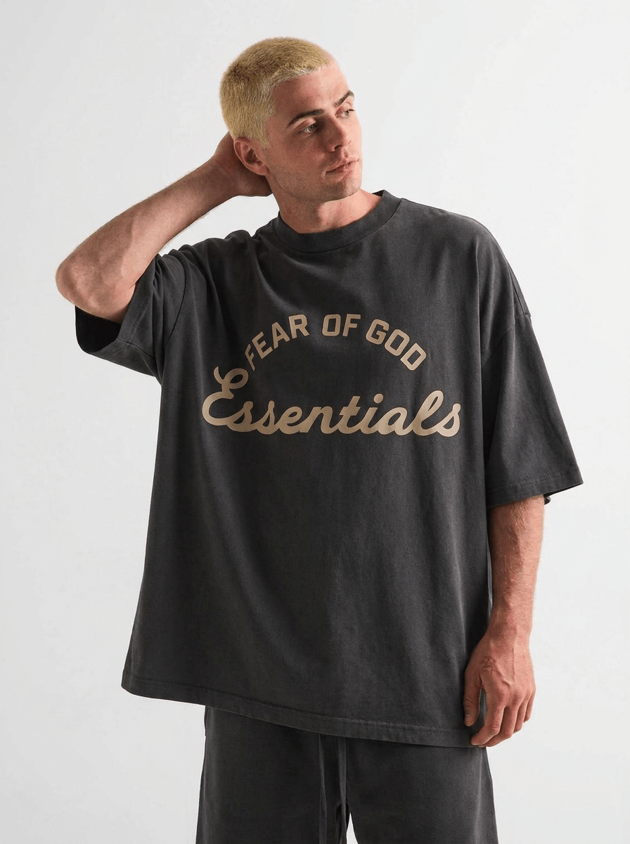 Fear of God Essentials 90s Faded Iron Grey T-Shirt Snrkickz