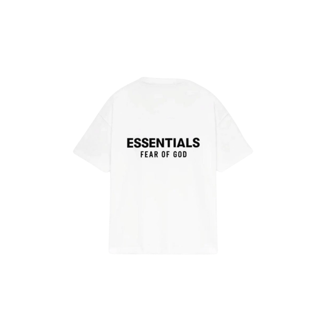 Fear of God Essentials Bright White Tee Back SS25 | Gratis Verzending S