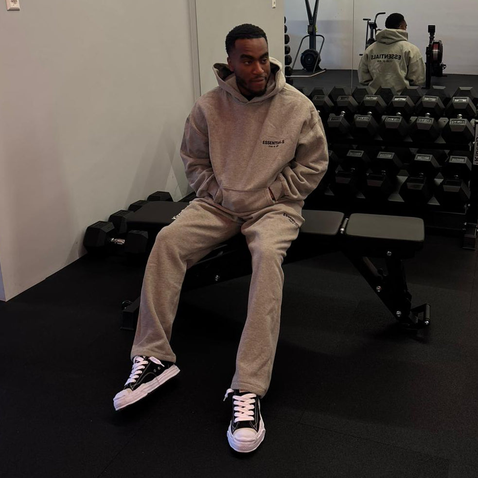 Fear of God Essentials Dark Oatmeal Full set Sale Set loose fit