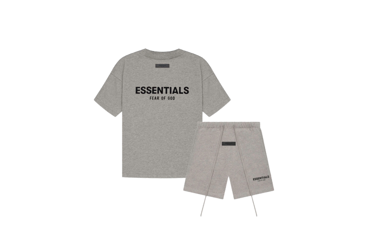 Fear of God Essentials Dark Oatmeal Summer Set Snrkickz 