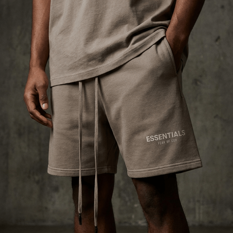 Fear of God Essentials Desert Taupe Shorts