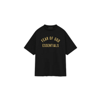 Fear of God Essentials FW24 Black Yellow T-shirt- Snrkickz