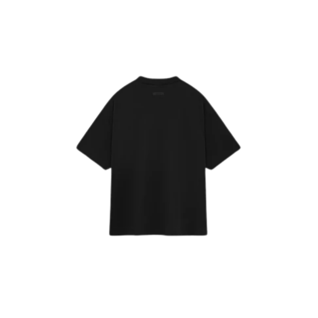 Fear of God Essentials FW24 Black Yellow T-shirt