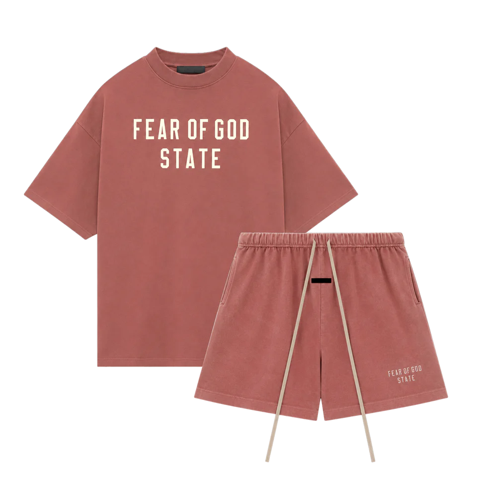 Fear of God Essentials FW24 Crimson Summer Set