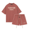 Fear of God Essentials FW24 Crimson Summer Set