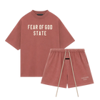 Fear of God Essentials FW24 Crimson Summer Set