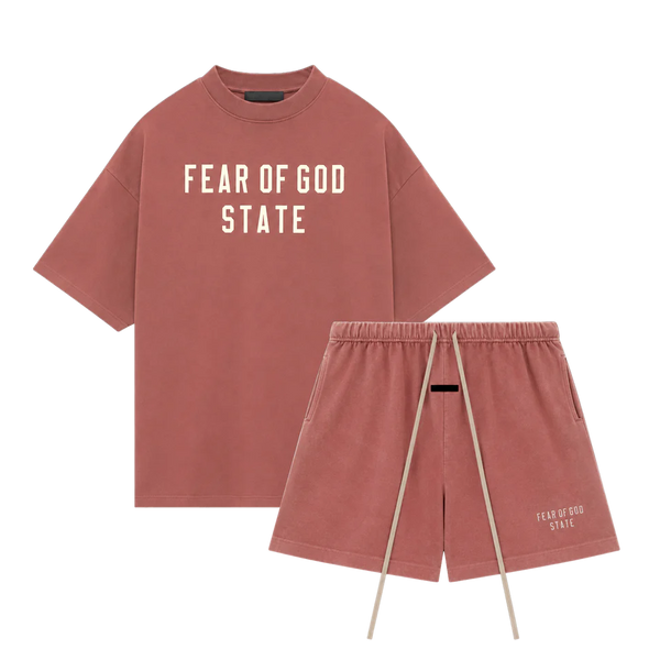 Fear of God Essentials FW24 Crimson Summer Set