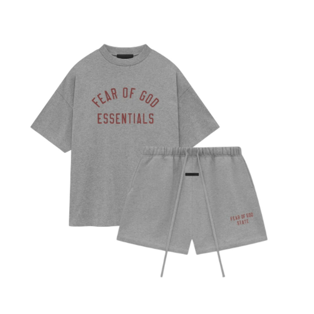Fear of God Essentials FW24 Dark Heather Summer Set | Gratis Verzending
