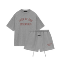 Fear of God Essentials FW24 Dark Heather Summer Set | Gratis Verzending