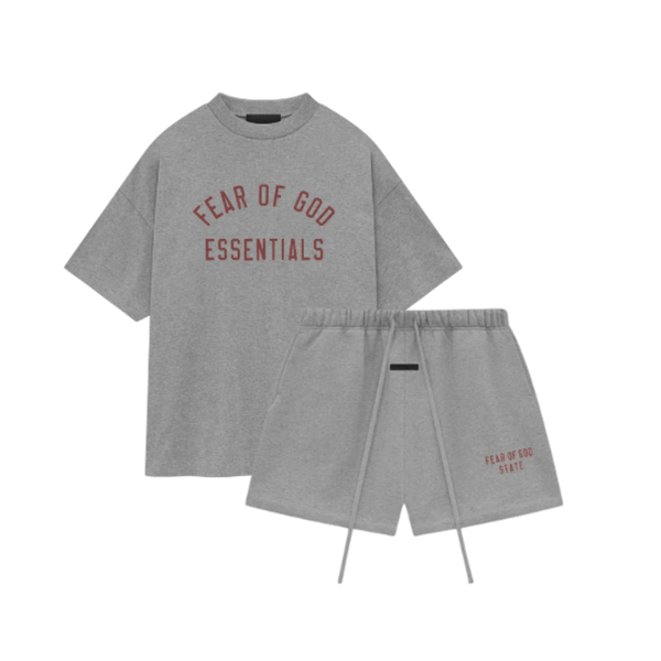 Fear of God Essentials FW24 Dark Heather Summer Set