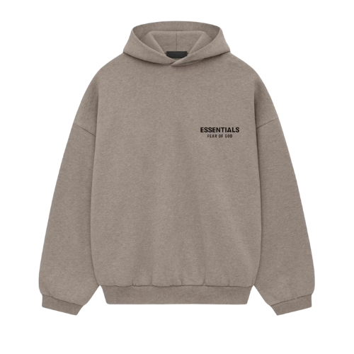 Fear of God Essentials FW24 Kapuzenpullover in Meliertem Grau