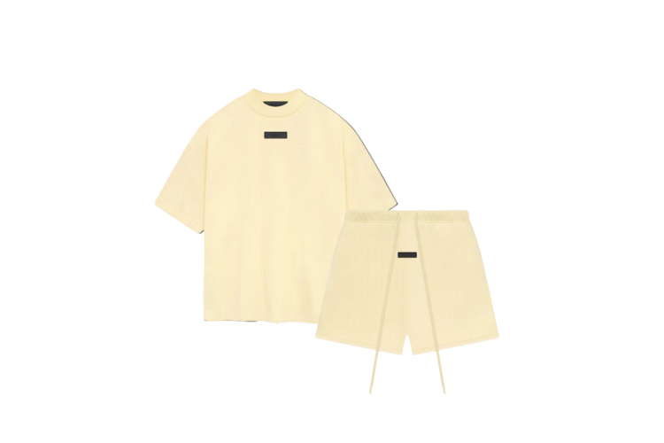 Fear of God Essentials Garden Yellow Short Set FW23