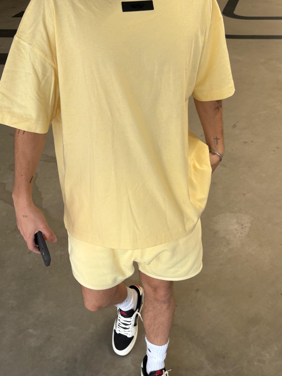 Fear of God Essentials Garden Yellow Short Set FW23 Snrkickz