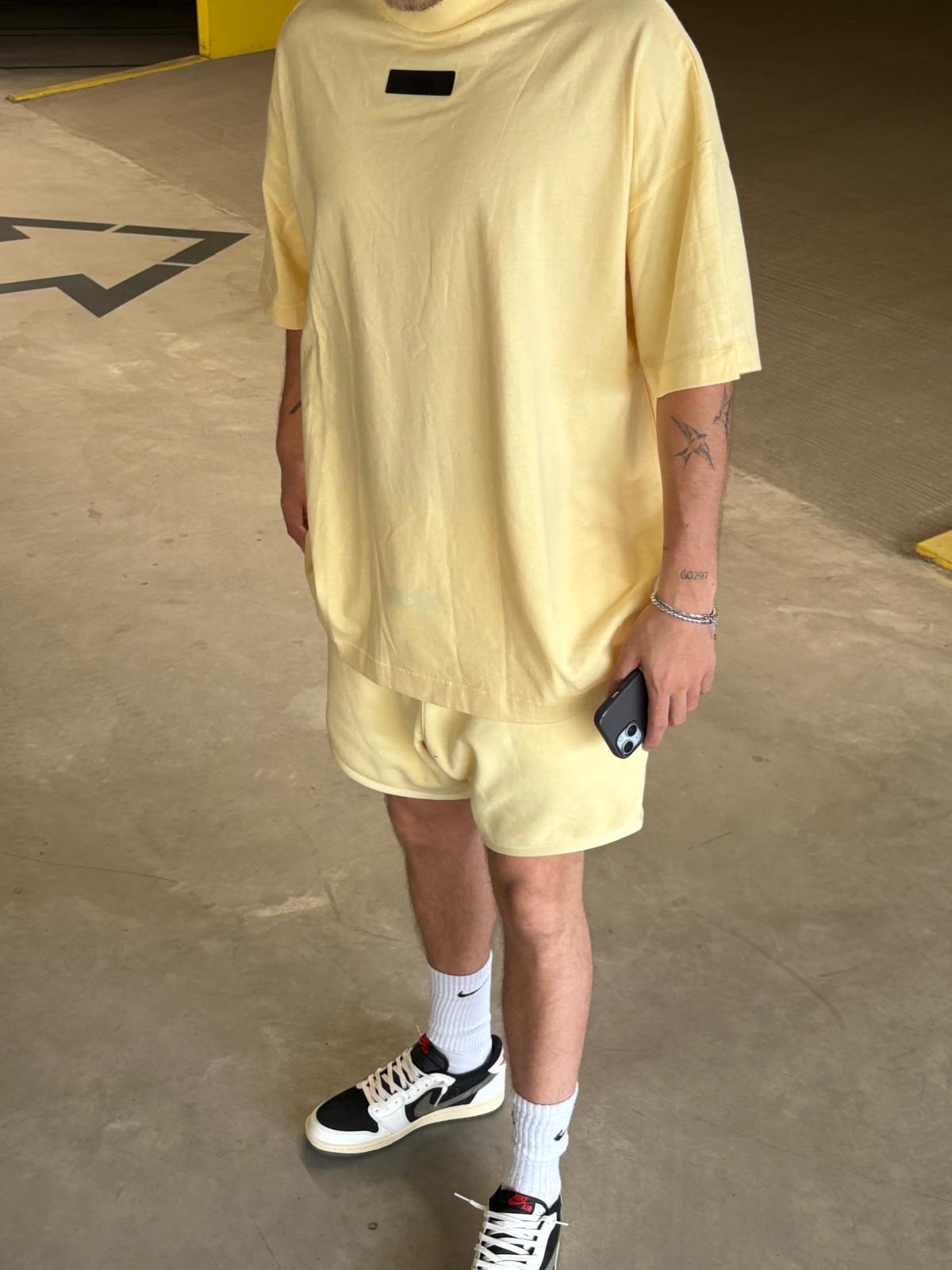 Fear of God Essentials Garden Yellow Short Set FW23 Snrkickz 2