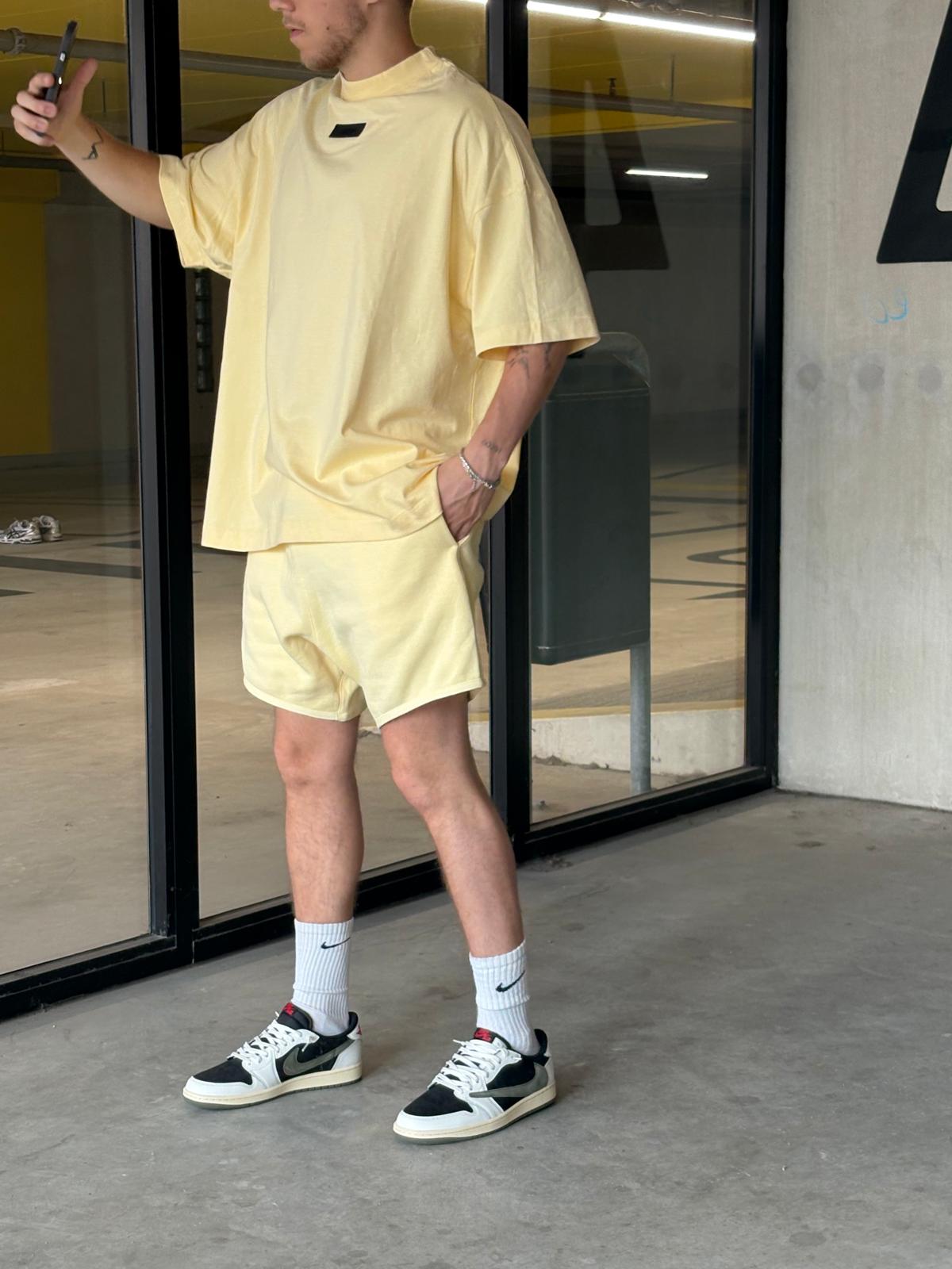 Fear of God Essentials Garden Yellow Short Set FW23