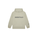 Fear of God Essentials Hoodie Moss – vooraanzicht mosgroene oversized hoodie met subtiel Essentials-logo