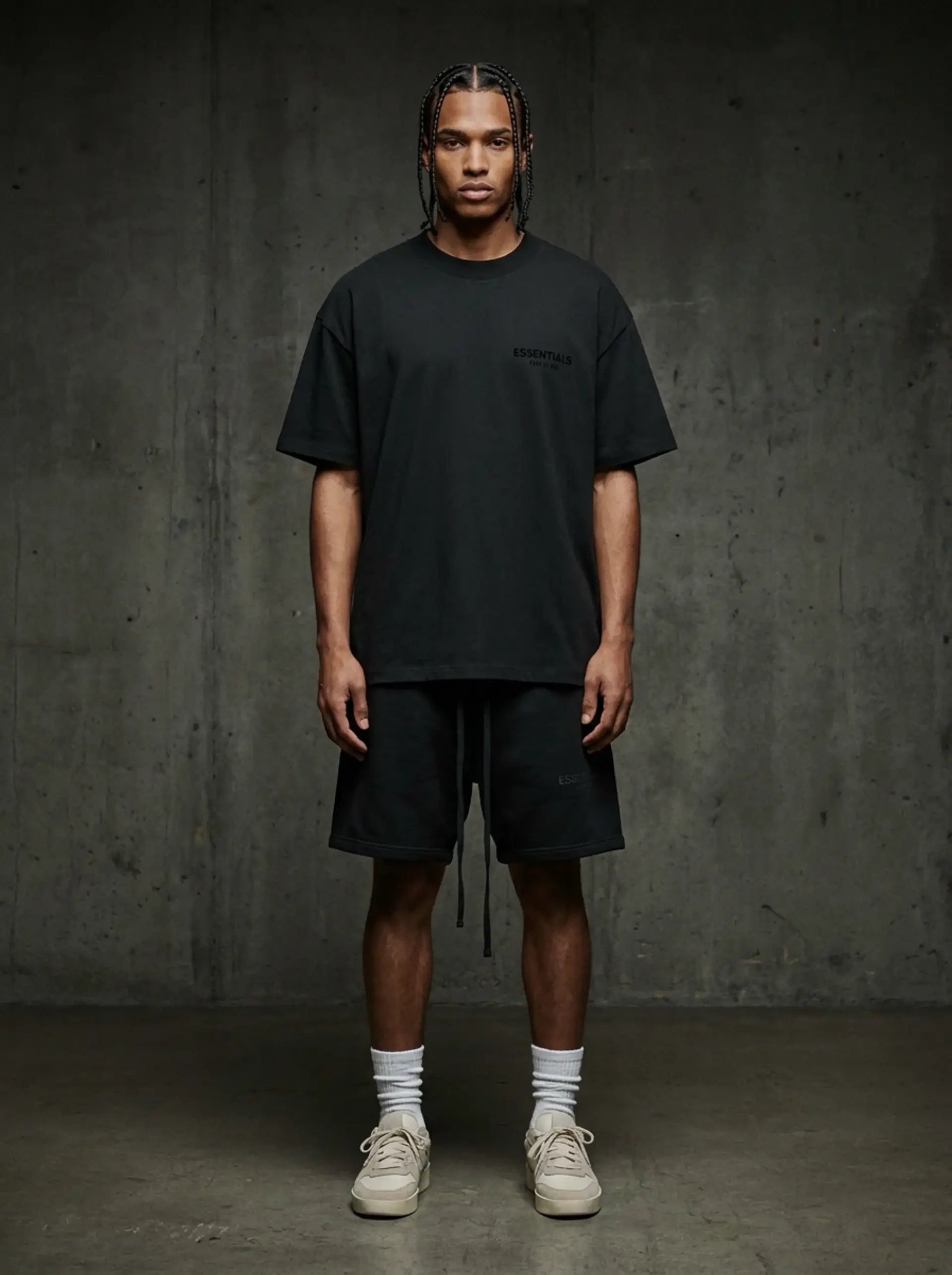 Fear of God Essentials Limo Black Summer Set | Gratis Verzending Snrkickz