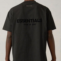 Fear of God Essentials Limo Black T-Shirt Back Print | Gratis Verzending