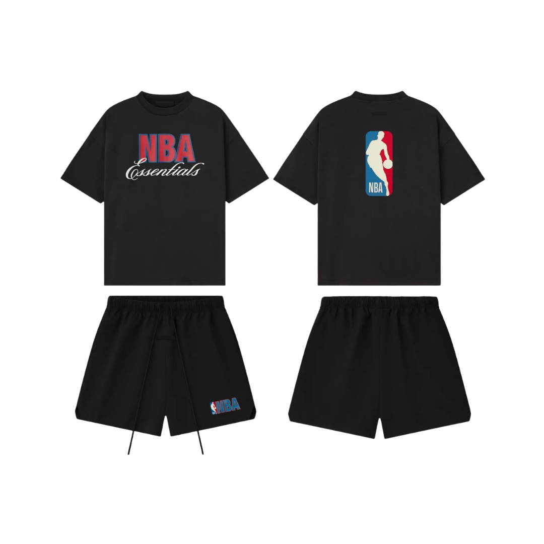Fear of God Essentials NBA 90's Black FW25 Summer Set