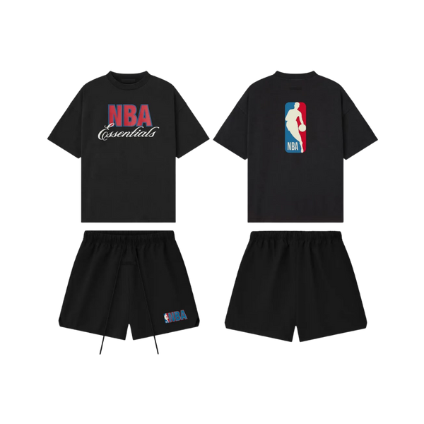 Fear of God Essentials NBA 90's Black FW25 Summer Set