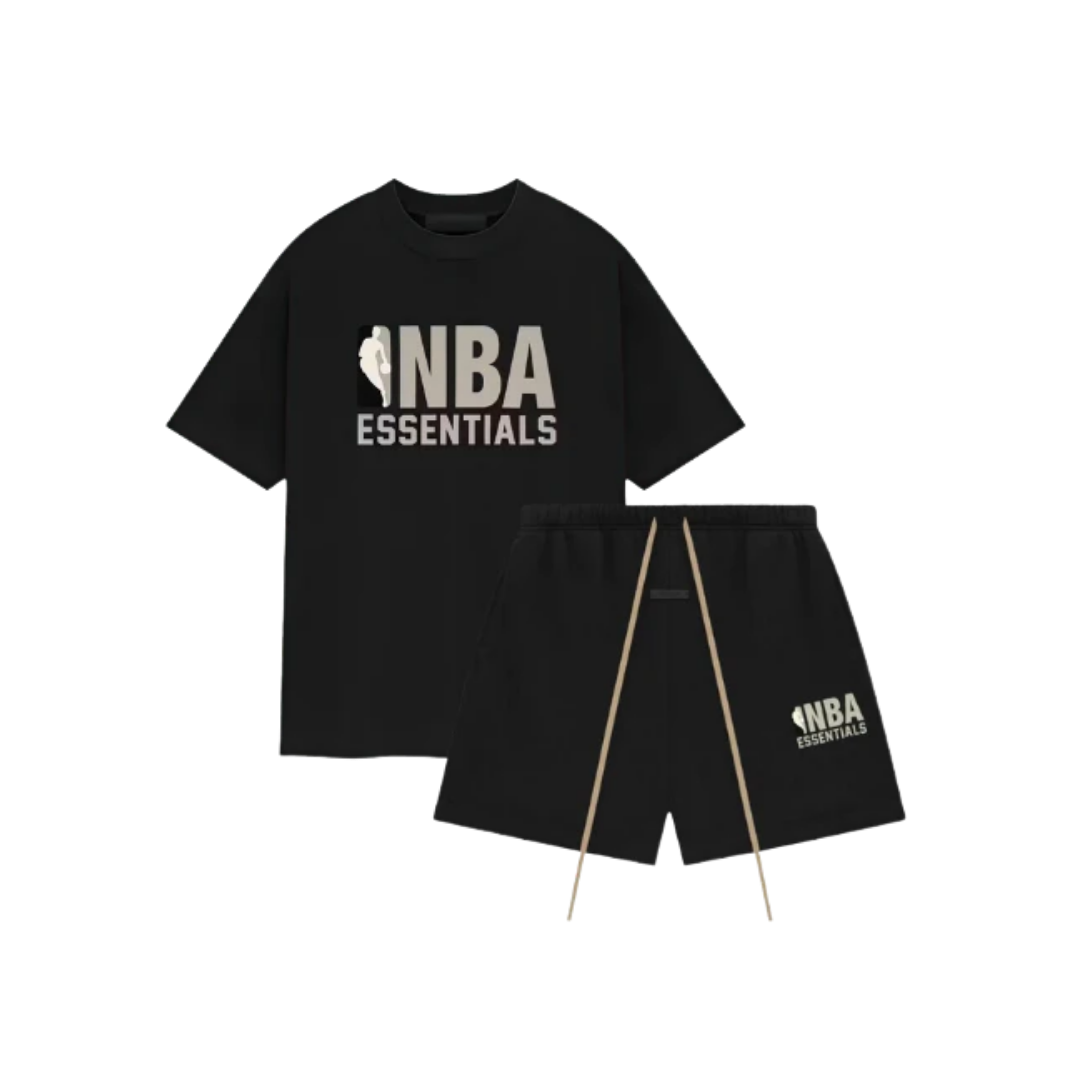Fear of God Essentials NBA Black Grey Summer Set