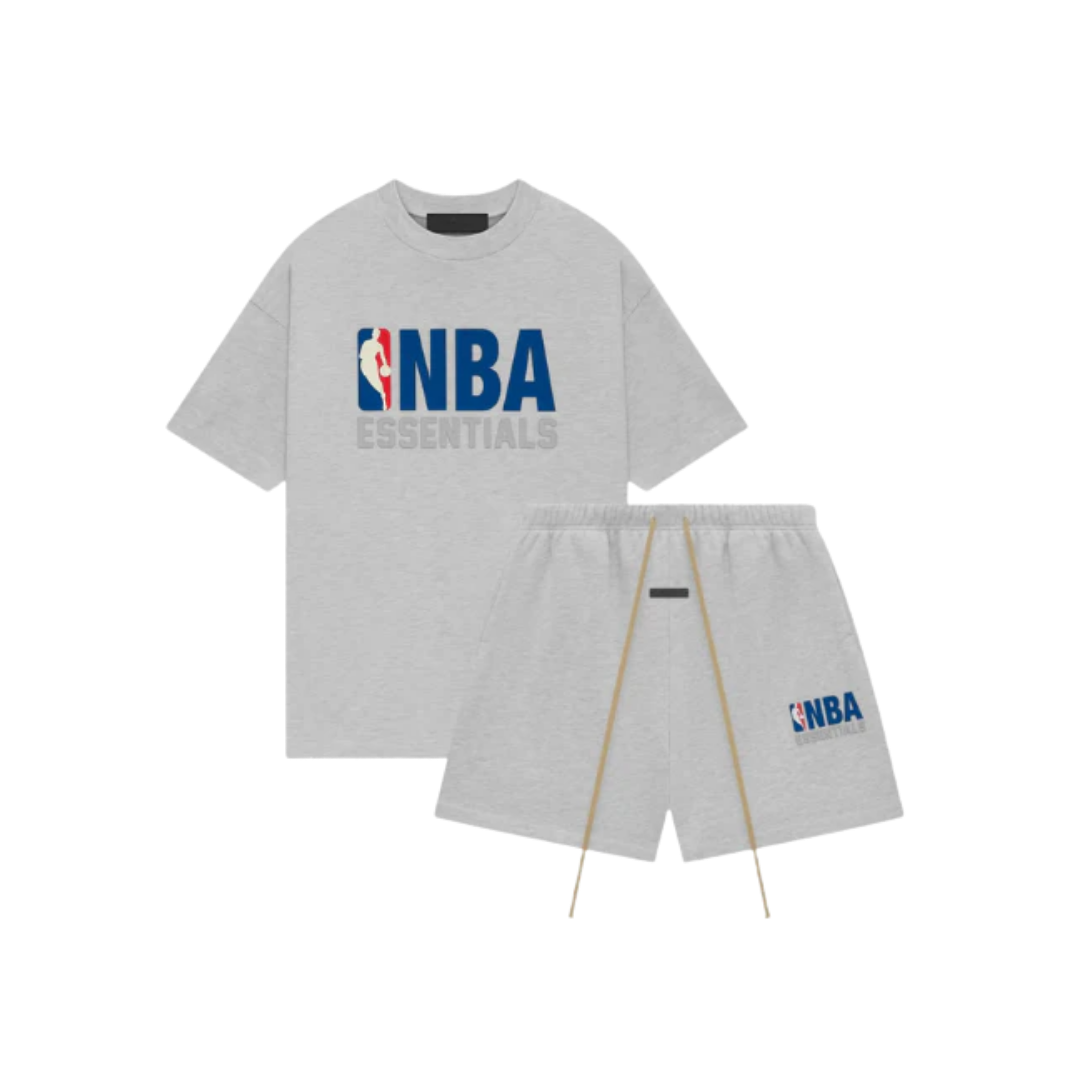 Fear of God Essentials NBA Light Heather Summer Set