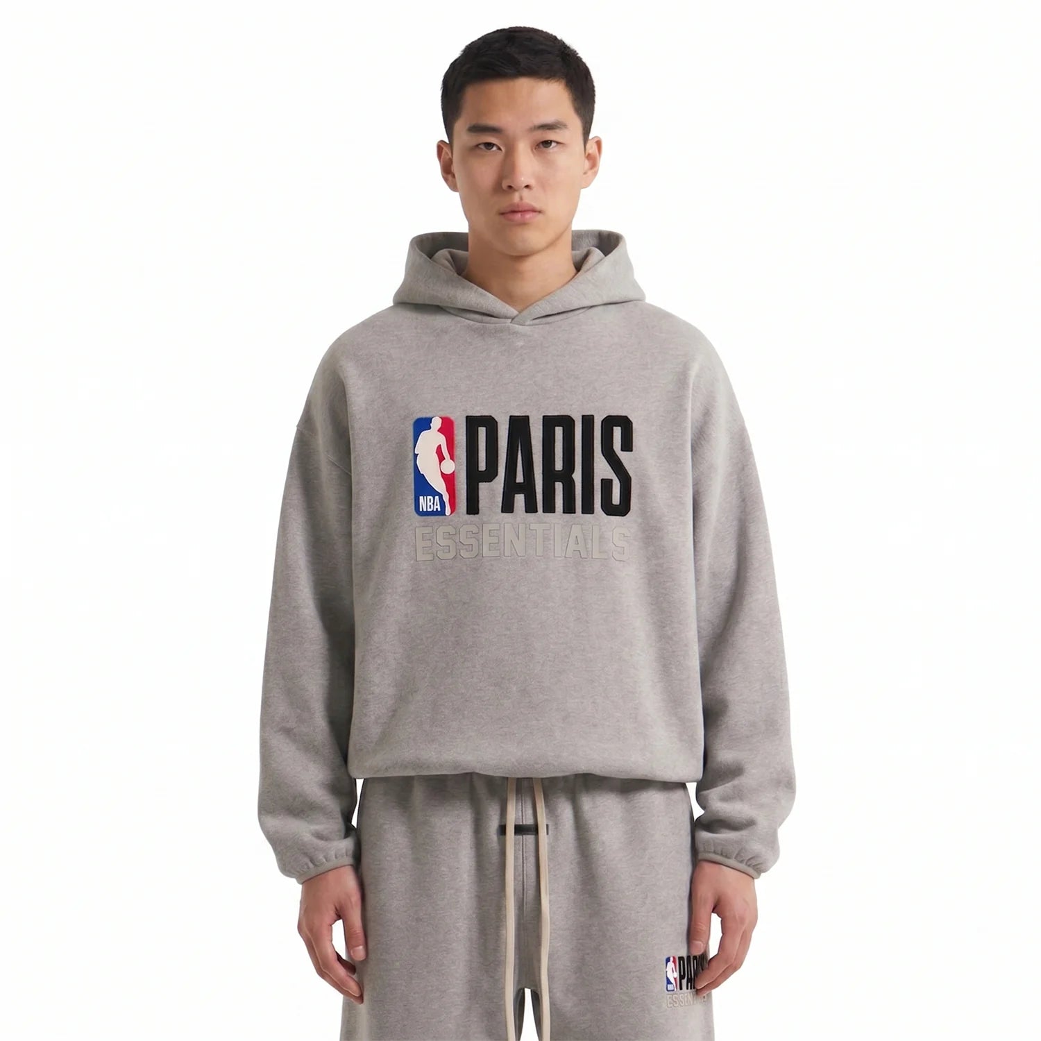 Fear of God Essentials NBA Paris Warm Heather Full set | Gratis Verzending Snrkickz