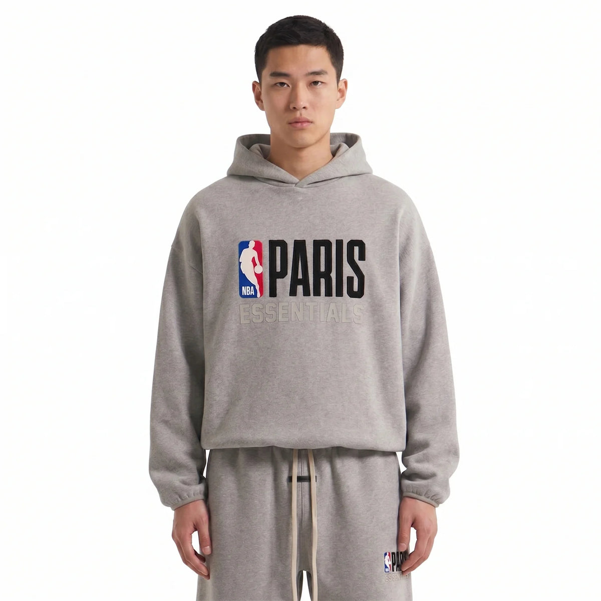 Fear of God Essentials NBA Paris Warm Heather Full set | Gratis Verzending Snrkickz