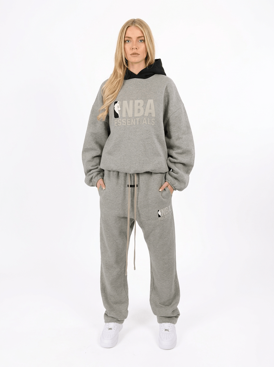 Fear of God Essentials NBA Warm Heather Hoodie | Snrkickz 2