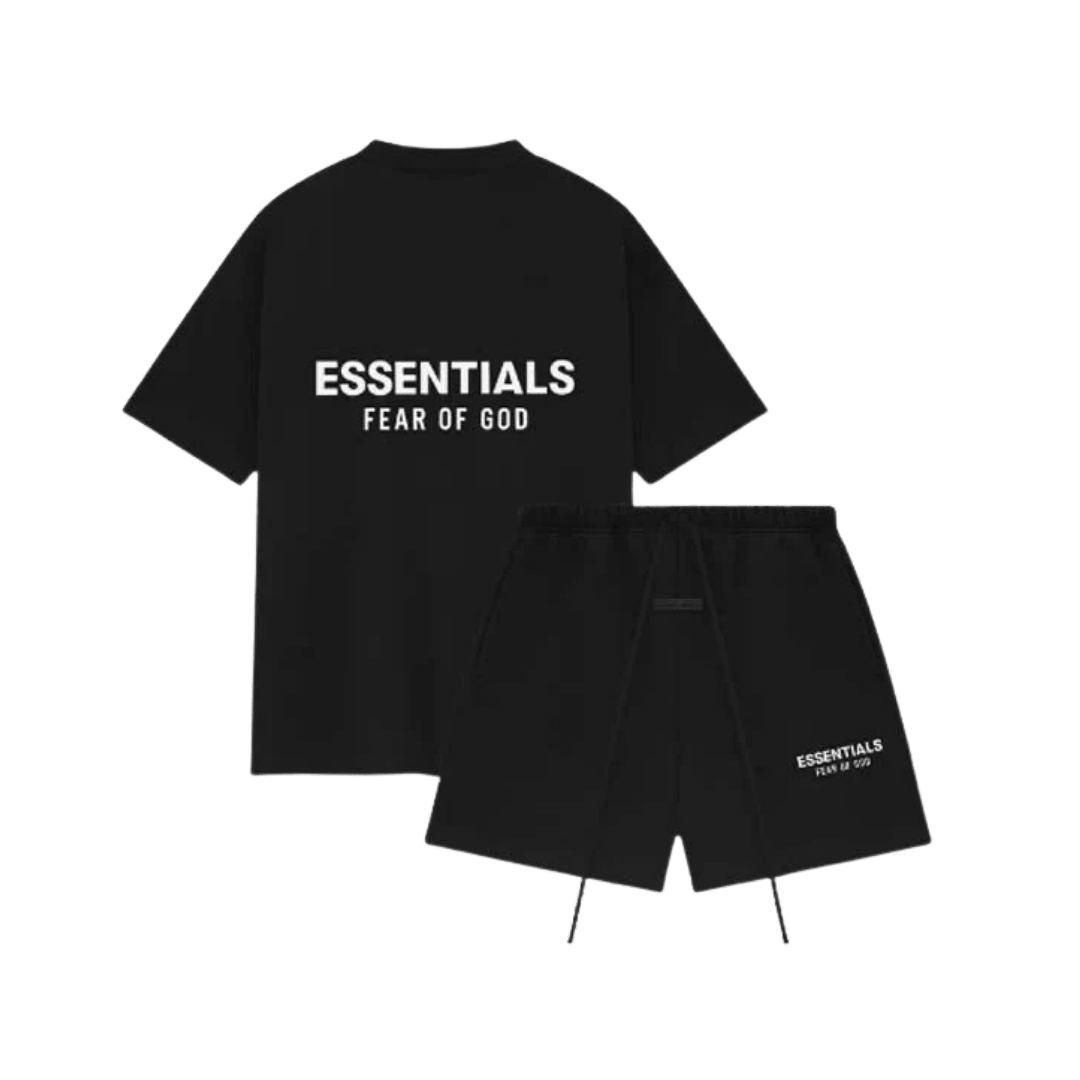 Fear of God Essentials SS25 Jet Black Summer set