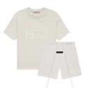 Fear of God Essentials 1977 Light Oatmeal Summer Set | Snrkickz