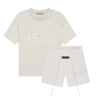 Fear of God Essentials 1977 Light Oatmeal Summer Set | Snrkickz
