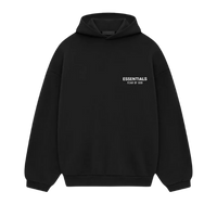 Fear of God Essentials FW24 Black White Hoodie | Snrkickz