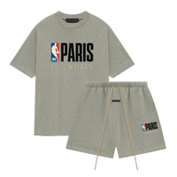Fear of God Essentials NBA Paris Warm Heather Summer Set | Snrkickz