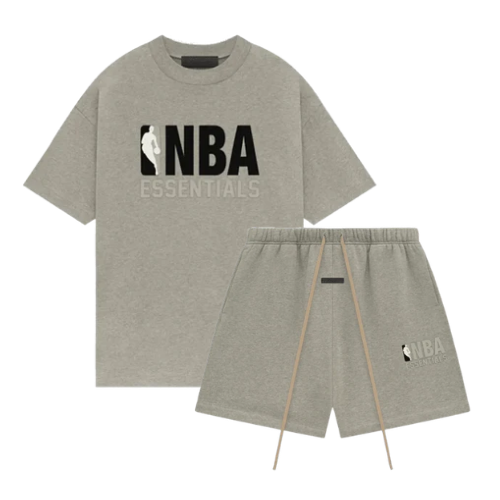 Fear of God Essentials NBA Warm Heather Summer Set | Snrkickz