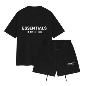 Fear of God Essentials SS25 Jet Black Summer Set | Snrkickz
