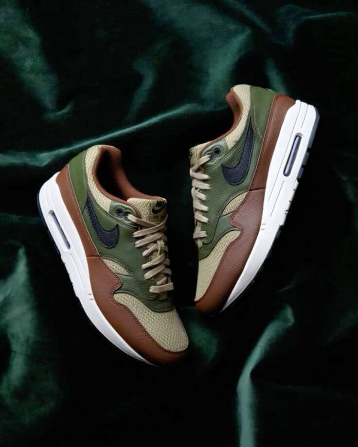 Nike Air Max 1 Essential PRM Neutral Olive Cacao Wow - SnrKickz