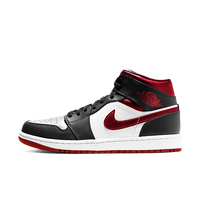 Jordan 1 Mid Gym Red Black White (554724-122) | Snrkickz