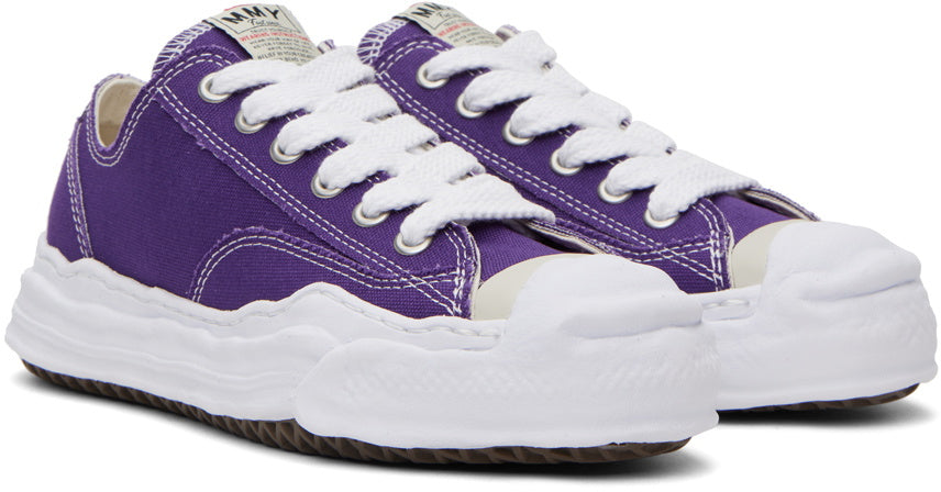 Maison Mihara Yasuhiro Hank OG Sole Canvas Low Purple | Gratis Verzend…

