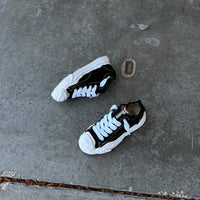 Maison Mihara Yasuhiro Hank OG Sole Canvas Low Frayed Black 4