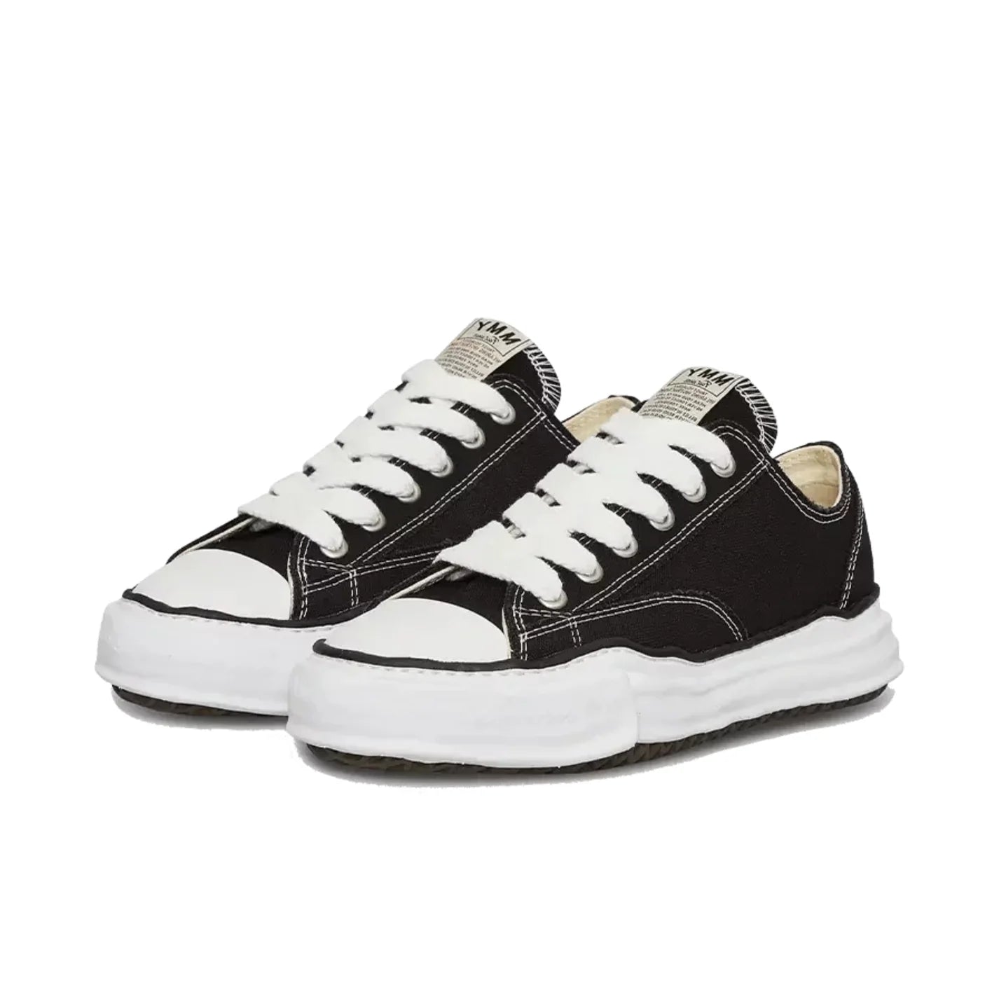 Maison Mihara Yasuhiro Peterson OG Sole Canvas Low Black | Gratis Verzending