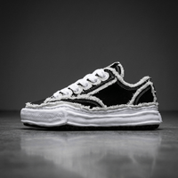 Maison Mihara Yasuhiro Peterson OG Sole Canvas Low Frayed Black Sale korting