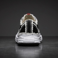 Maison Mihara Yasuhiro Peterson OG Sole Canvas Low Frayed Black Sale korting sneakers