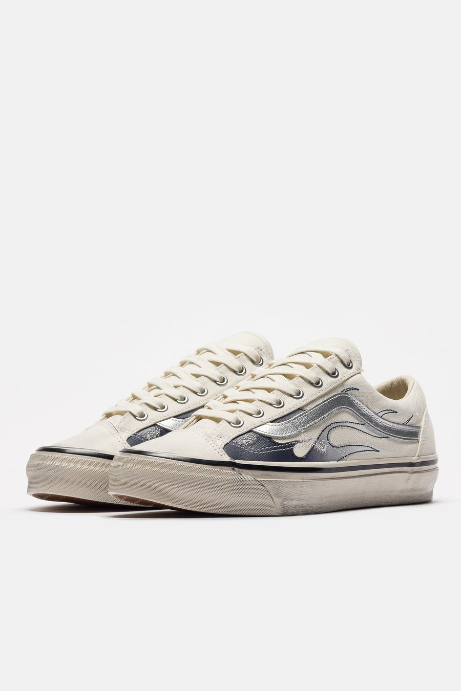 Vans LX Old Skool Archive Flame White - Lifestyle View 1 | Snrkickz