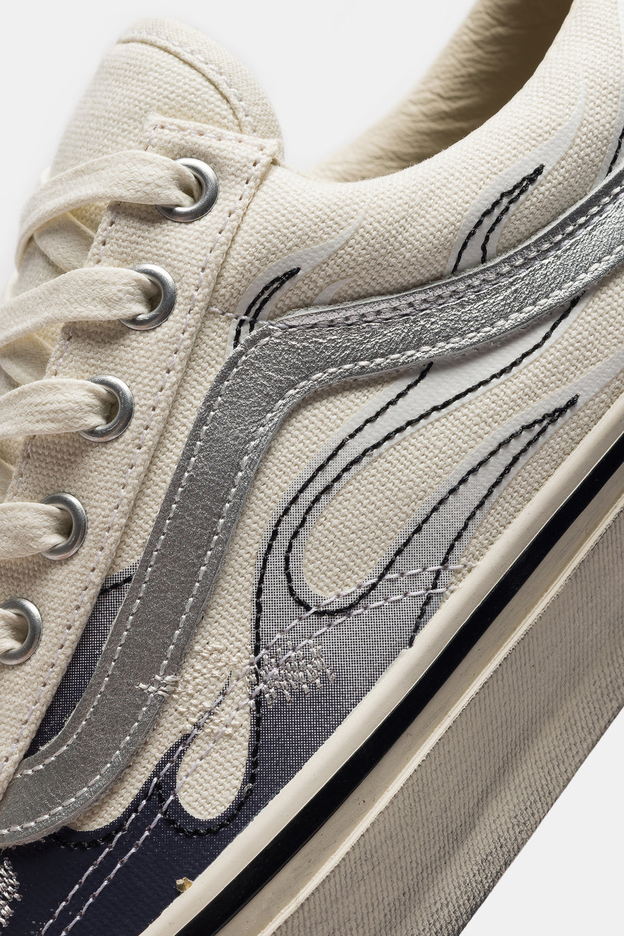 Vans LX Old Skool Archive Flame White - Lifestyle View 3 | Snrkickz