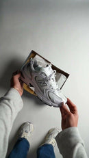 New Balance 530 Grey Matter met originele doos, ABZORB-zool en zilverkleurige branding zichtbaar

