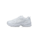 New Balance 530 Triple White zijaanzicht met volledig witte mesh upper, leren overlays en ABZORB-demping

