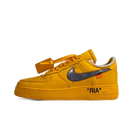 Nike Air Force 1 Low Off-White University Gold Metallic Silver - SnrKickz